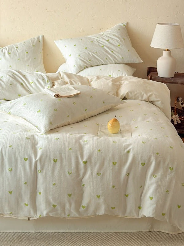 Meadow Cutwork Brushed Cotton Duvet Cover original reference image 19