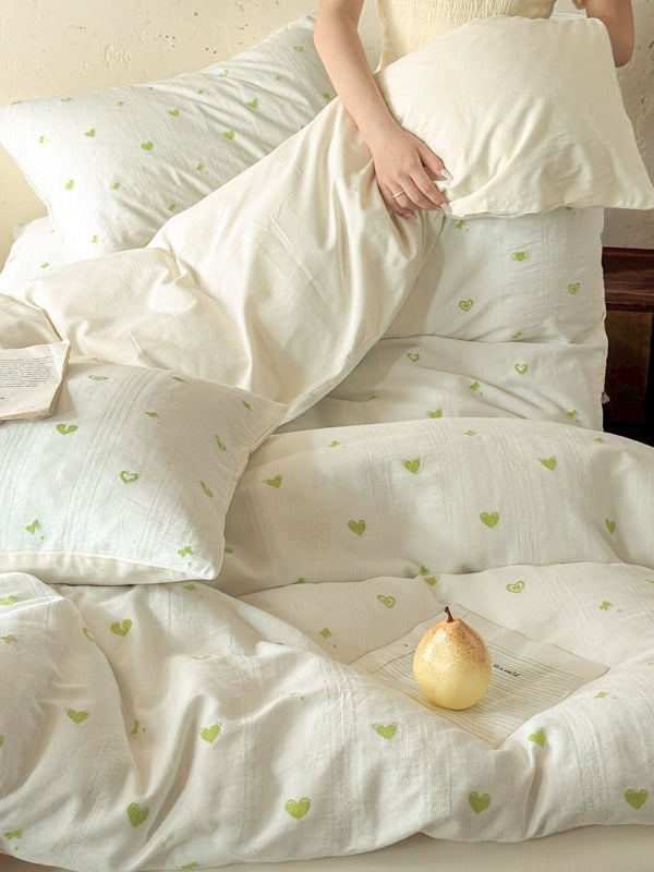 Meadow Cutwork Brushed Cotton Duvet Cover original reference image 20