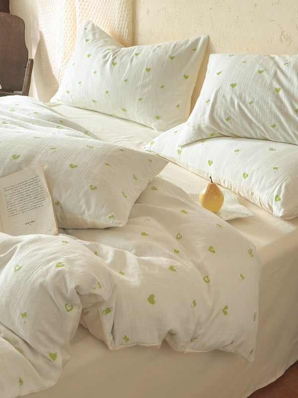 Meadow Cutwork Brushed Cotton Duvet Cover original reference image 22