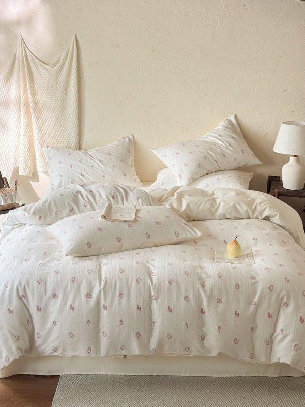 Meadow Cutwork Brushed Cotton Duvet Cover original reference image 42