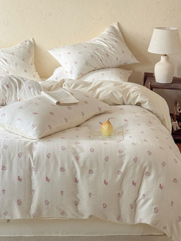 Meadow Cutwork Brushed Cotton Duvet Cover original reference image 43