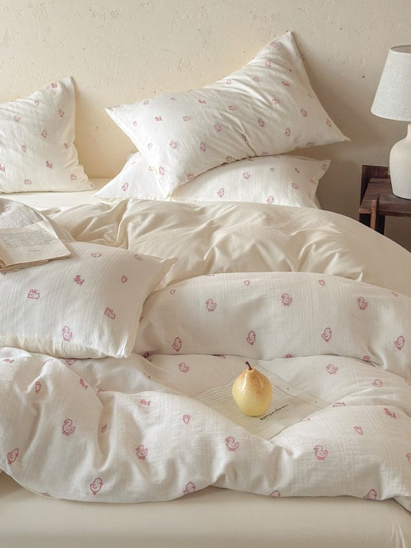 Meadow Cutwork Brushed Cotton Duvet Cover original reference image 48