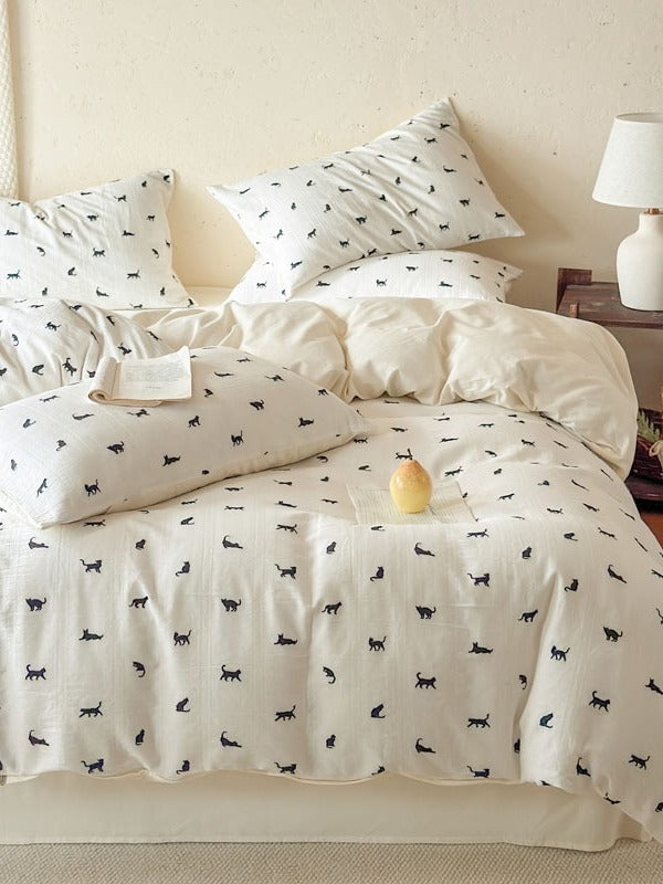 Meadow Cutwork Brushed Cotton Duvet Cover original reference image 51
