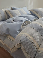 Meadowline Cotton Waffle Duvet Cover Set original reference image 3