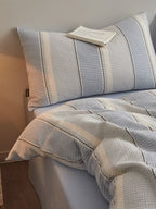 Meadowline Cotton Waffle Duvet Cover Set original reference image 5