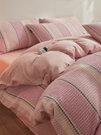 Meadowline Cotton Waffle Duvet Cover Set original reference image 15