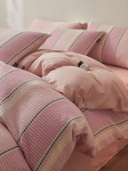 Meadowline Cotton Waffle Duvet Cover Set original reference image 16