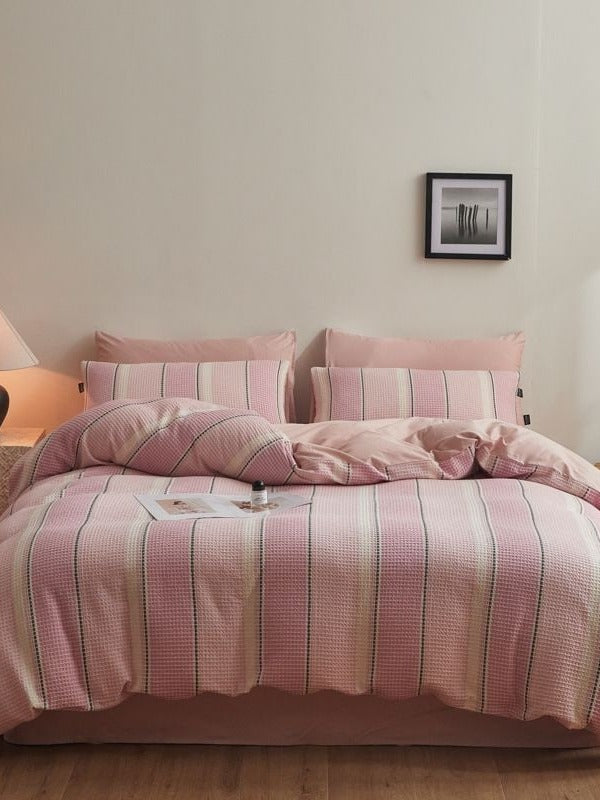 Meadowline Cotton Waffle Duvet Cover Set original reference image 18