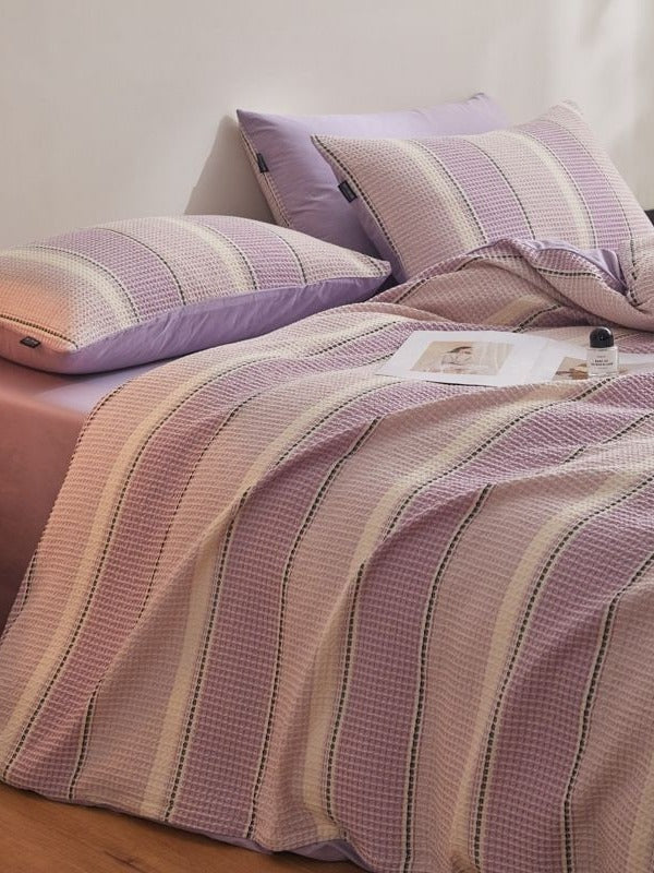 Meadowline Cotton Waffle Duvet Cover Set original reference image 19