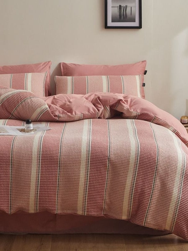 Meadowline Cotton Waffle Duvet Cover Set original reference image 25
