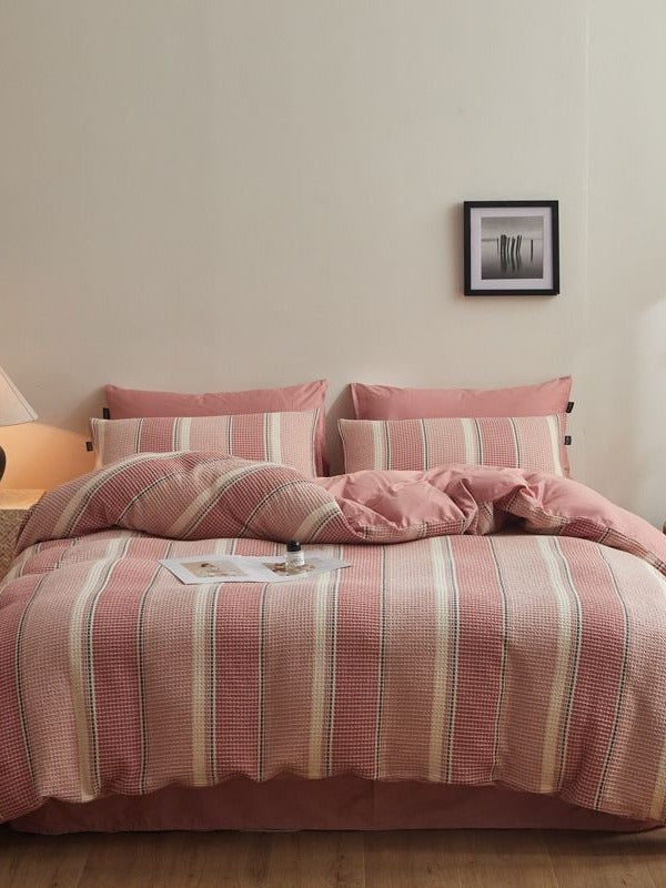 Meadowline Cotton Waffle Duvet Cover Set original reference image 30