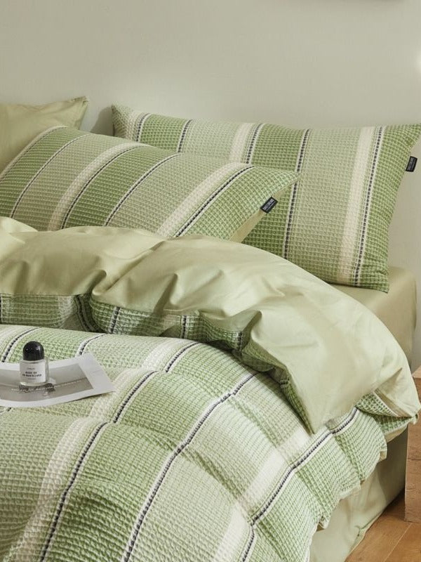 Meadowline Cotton Waffle Duvet Cover Set original reference image 32
