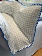 Milk Gingham Brushed Cotton Duvet Cover Set original reference image 13