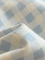 Milk Gingham Brushed Cotton Duvet Cover Set original reference image 14