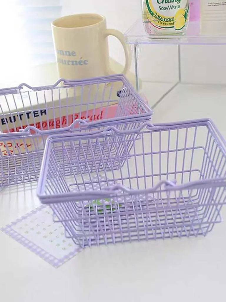 Mini Shopping Cart Storage Basket