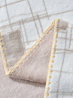 Mosaic Edge Plush Throw Blanket original reference image 3