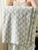 Mosaic Edge Plush Throw Blanket original reference image 25