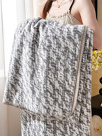 Mosaic Edge Plush Throw Blanket original reference image 31