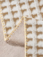Mosaic Edge Plush Throw Blanket original reference image 52