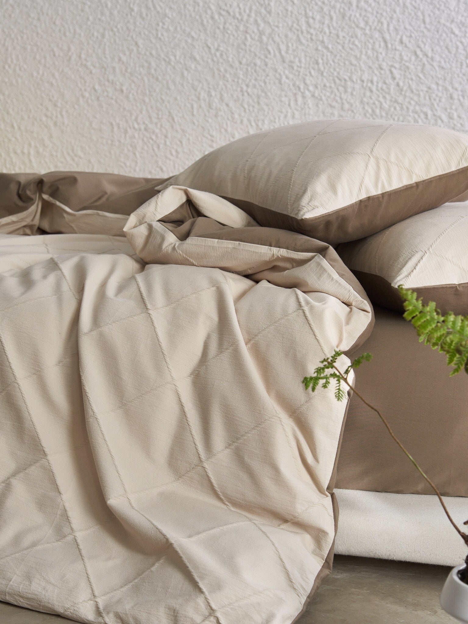 Oat Haven Cotton Jacquard Duvet Cover original reference image 5