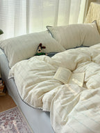 Pebble Dot Cotton Clip-Jacquard Duvet Cover Set original reference image 5