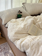 Pebble Dot Cotton Clip-Jacquard Duvet Cover Set original reference image 8