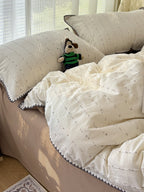 Pebble Dot Cotton Clip-Jacquard Duvet Cover Set original reference image 9