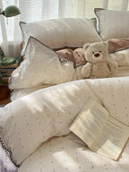 Pebble Dot Cotton Clip-Jacquard Duvet Cover Set original reference image 11