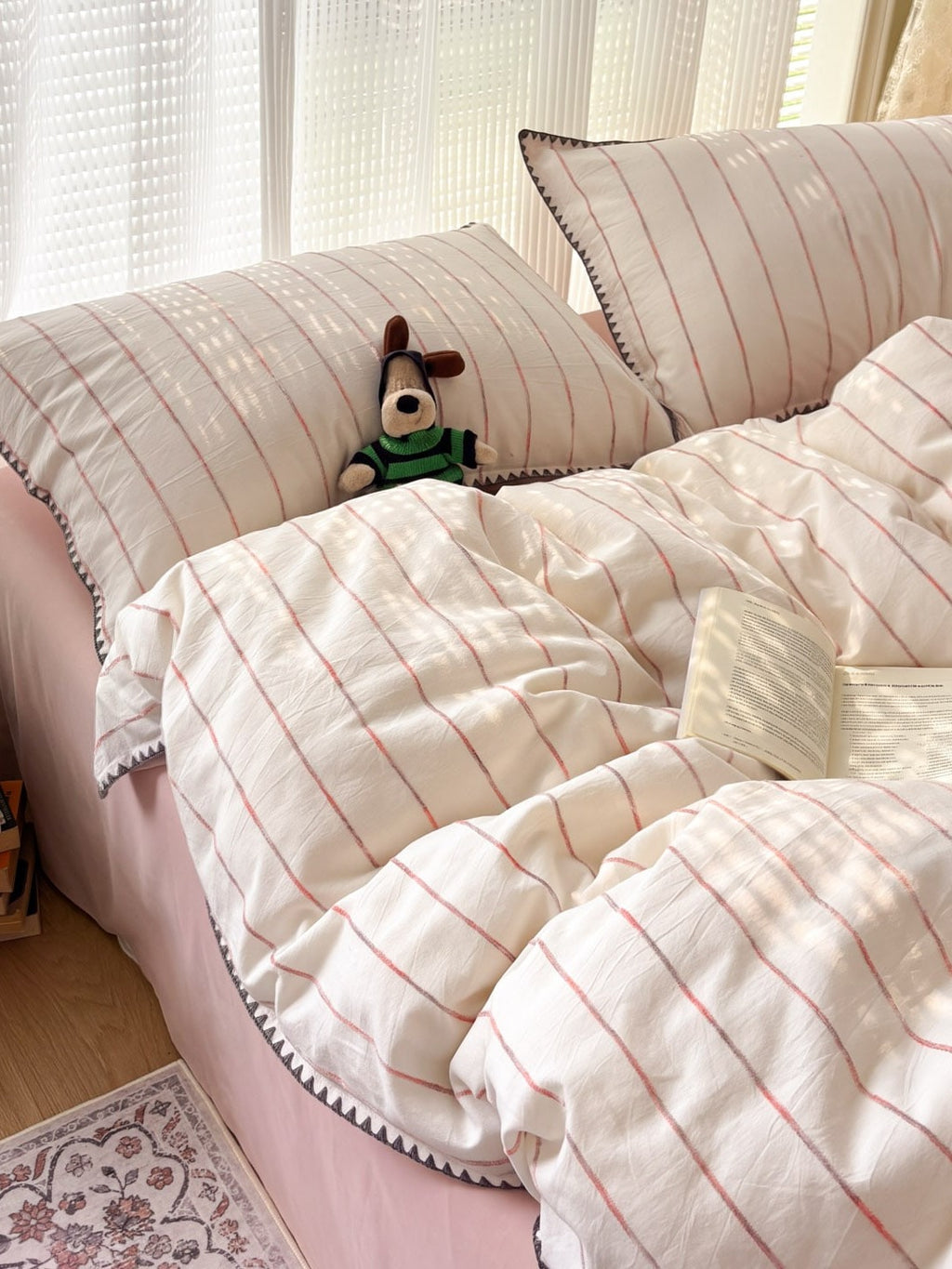 Pebble Dot Cotton Clip-Jacquard Duvet Cover Set original reference image 14