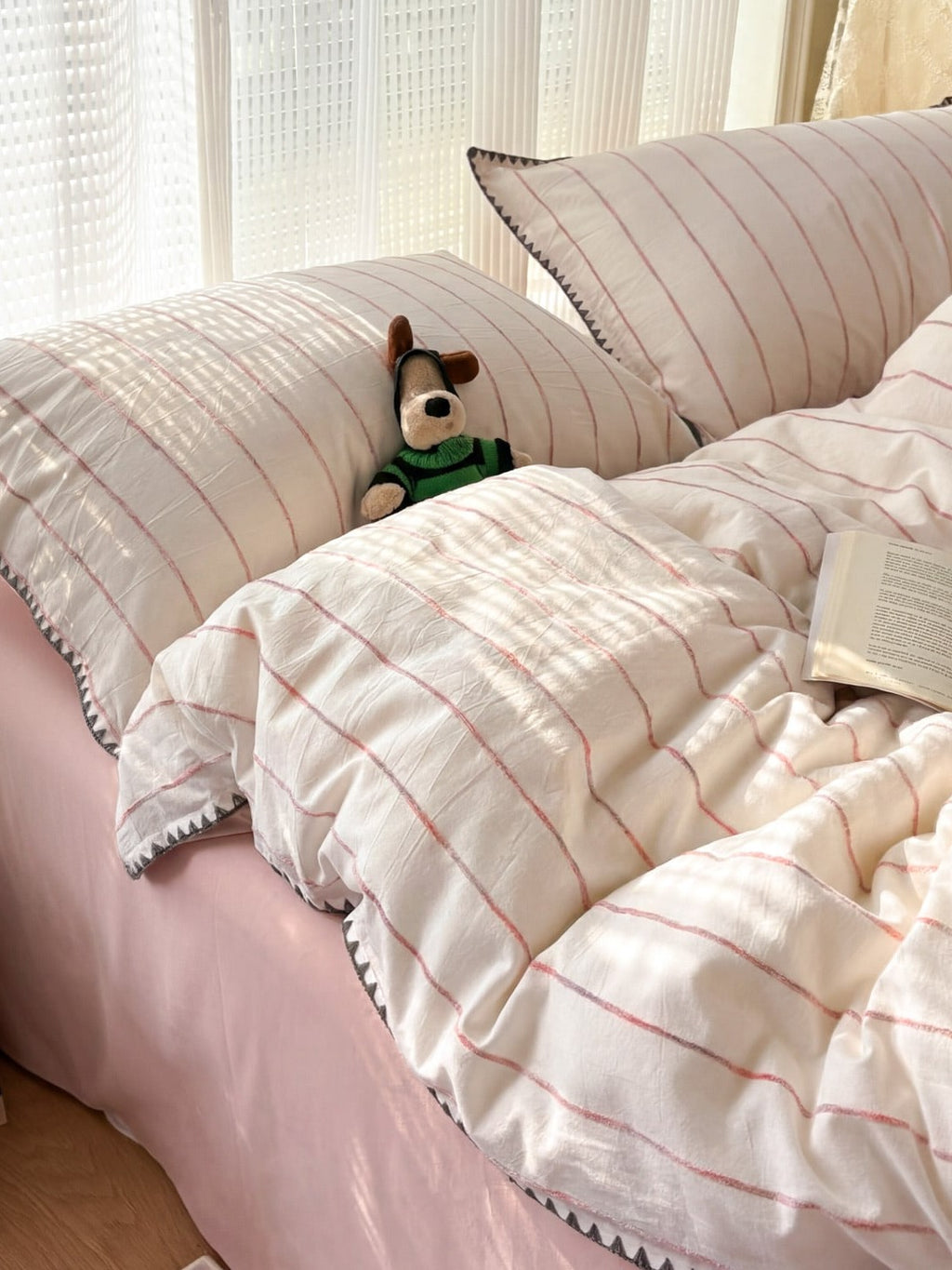 Pebble Dot Cotton Clip-Jacquard Duvet Cover Set original reference image 15