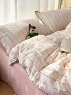 Pebble Dot Cotton Clip-Jacquard Duvet Cover Set original reference image 15