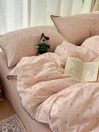 Pebble Dot Cotton Clip-Jacquard Duvet Cover Set original reference image 31