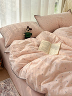 Pebble Dot Cotton Clip-Jacquard Duvet Cover Set original reference image 34