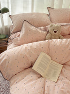 Pebble Dot Cotton Clip-Jacquard Duvet Cover Set original reference image 35