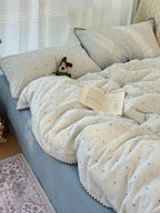Pebble Dot Cotton Clip-Jacquard Duvet Cover Set original reference image 40