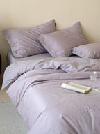 Petal Relief Cotton Jacquard Duvet Cover Set original reference image 14