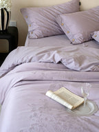 Petal Relief Cotton Jacquard Duvet Cover Set original reference image 16