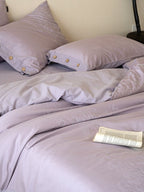 Petal Relief Cotton Jacquard Duvet Cover Set original reference image 17