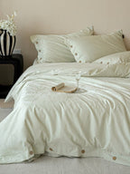 Petal Relief Cotton Jacquard Duvet Cover Set original reference image 50
