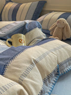 Rhythm Stripe Brushed Cotton Duvet Cover Set original reference image 20