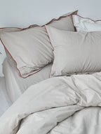Rivelle Contrast-Trim Washed Cotton Duvet Cover original reference image 10