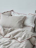 Rivelle Contrast-Trim Washed Cotton Duvet Cover original reference image 11