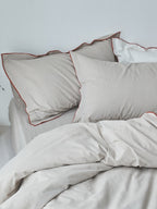 Rivelle Contrast-Trim Washed Cotton Duvet Cover original reference image 12