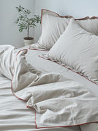 Rivelle Contrast-Trim Washed Cotton Duvet Cover original reference image 13