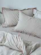 Rivelle Contrast-Trim Washed Cotton Duvet Cover original reference image 15