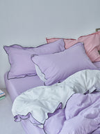 Rivelle Contrast-Trim Washed Cotton Duvet Cover original reference image 29