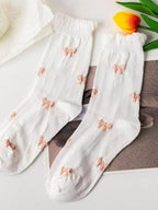 Ruffle Pink Bow Socks 5-pack