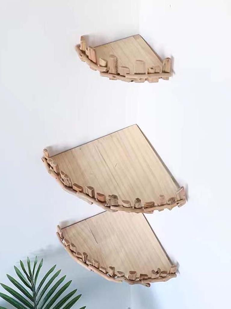 Rustic Style Wood Floating Shelf