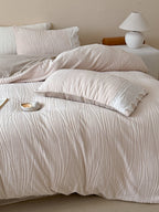 Sculpted Leaf Plush Duvet Cover Set original reference image 11