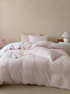 Sculpted Leaf Plush Duvet Cover Set original reference image 17